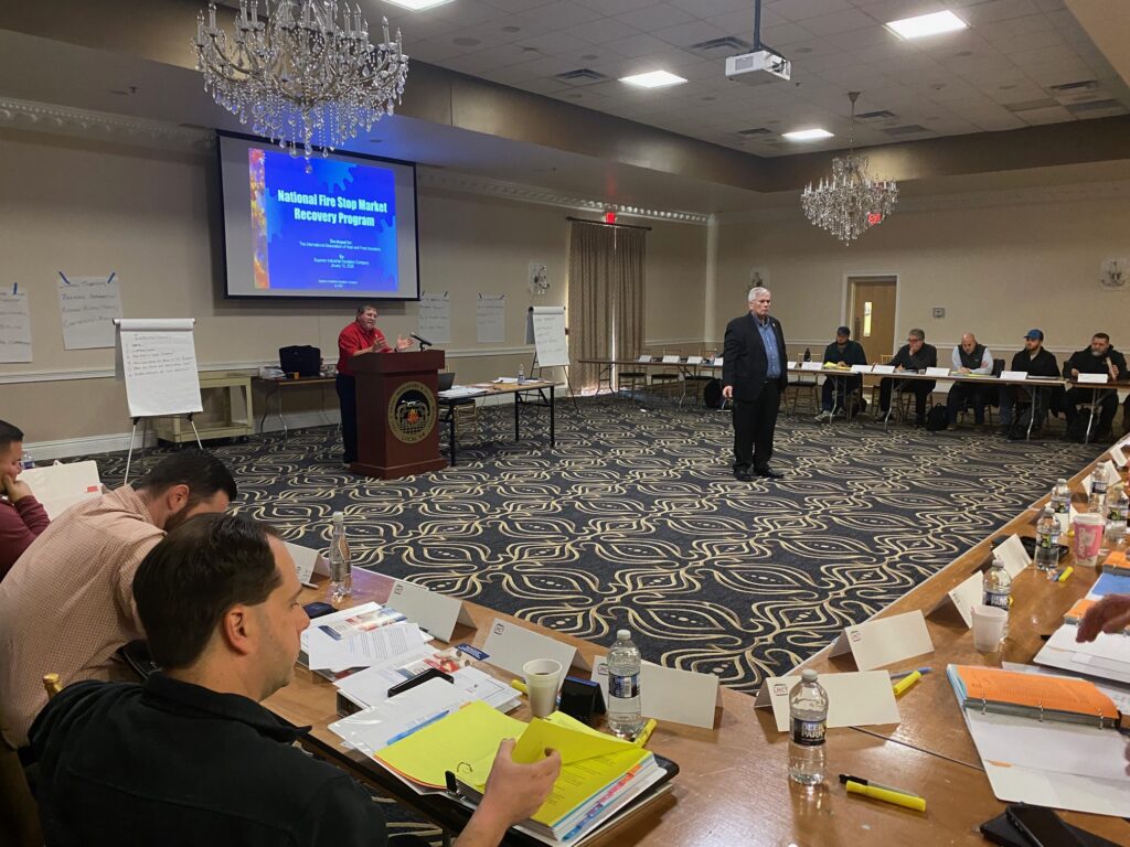 LMCT Firestop Market Recovery Program | Insulators Local 14 | Tom Dake Presenting on Firestop